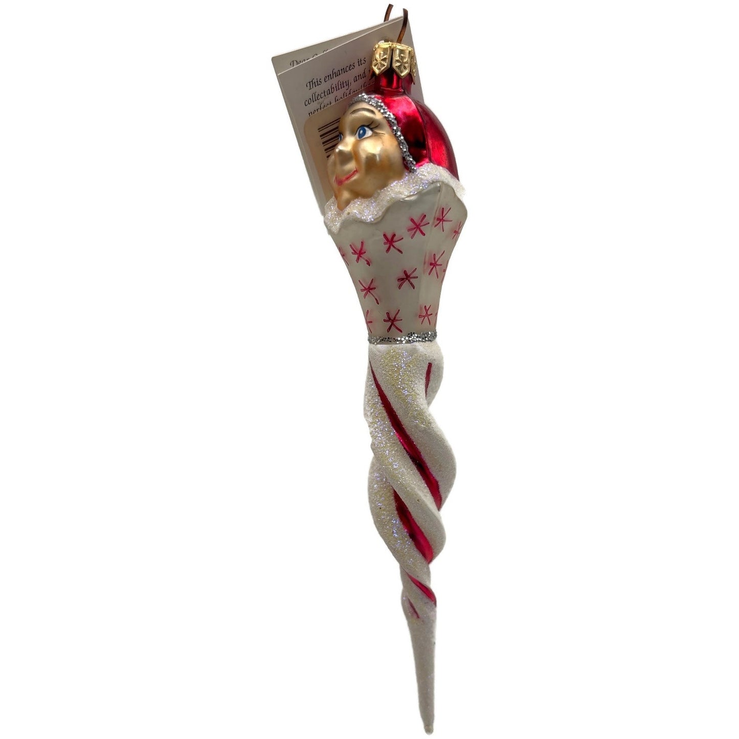 Christopher Radko Jack Frost Jr. Red Icicle Christmas Tree Ornament 98-265-0