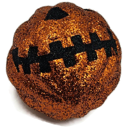 Patricia Breen Classic Pumpkin Orange Glitter Black Face Halloween Ornament CATZ