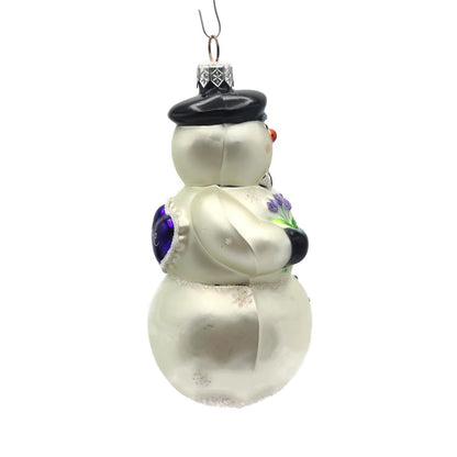 Patricia Breen My Heart Belongs to You Purple Heart Snowflake Christmas Ornament