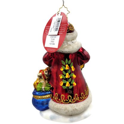 Christopher Radko Santas Pear Tree Christmas Tree Holiday Ornament 1021244