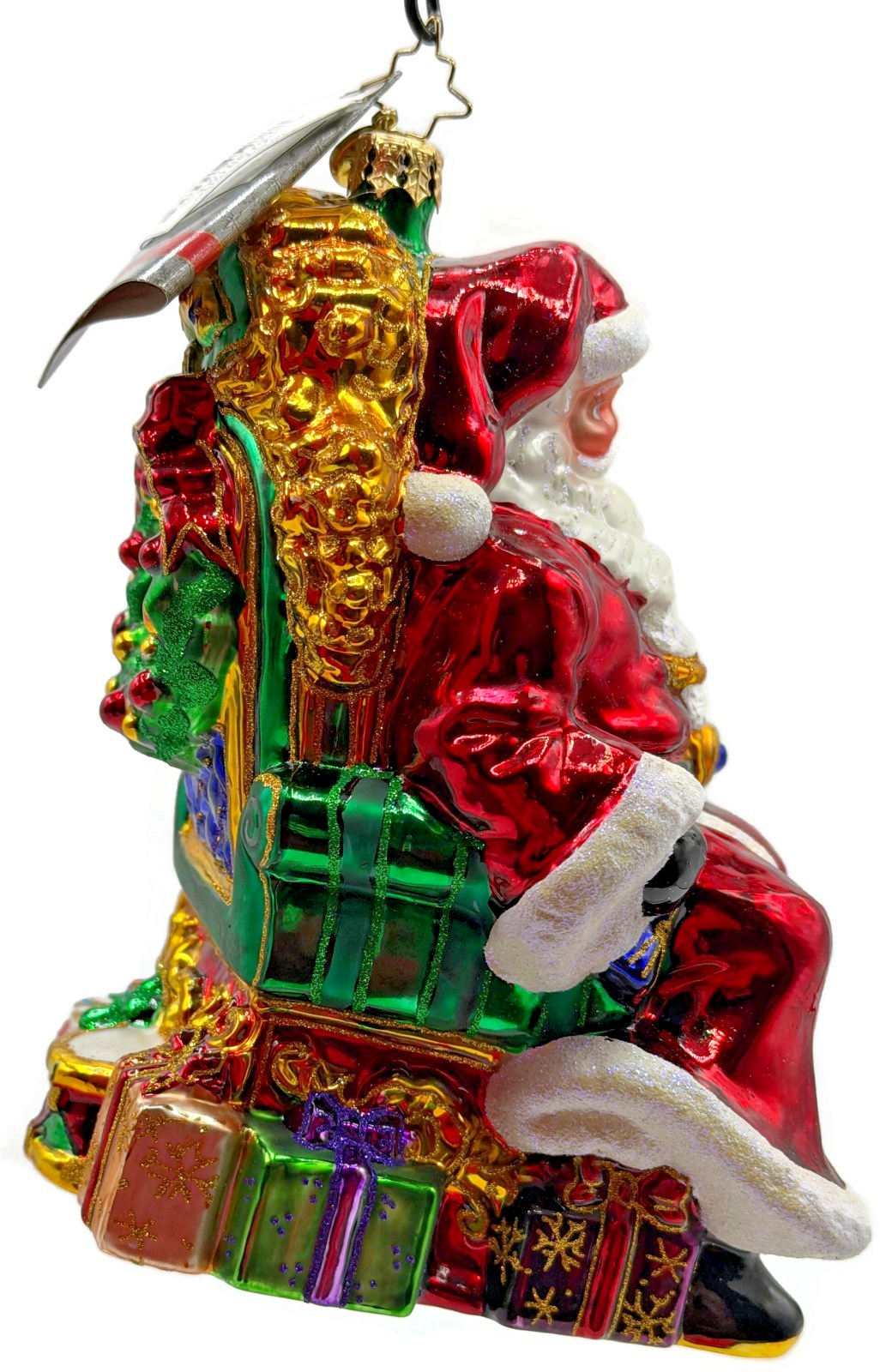Christopher Radko Worth The Wait Sitting Santa Claus Christmas Ornament 10165174