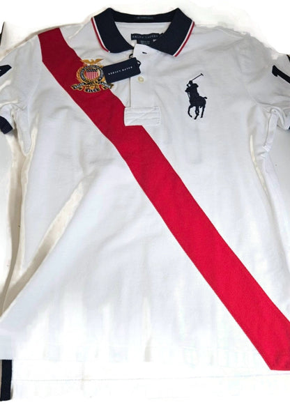 Polo Ralph Lauren The Skinny Polo USA Crest Big Pony Sash #14 Women's L10