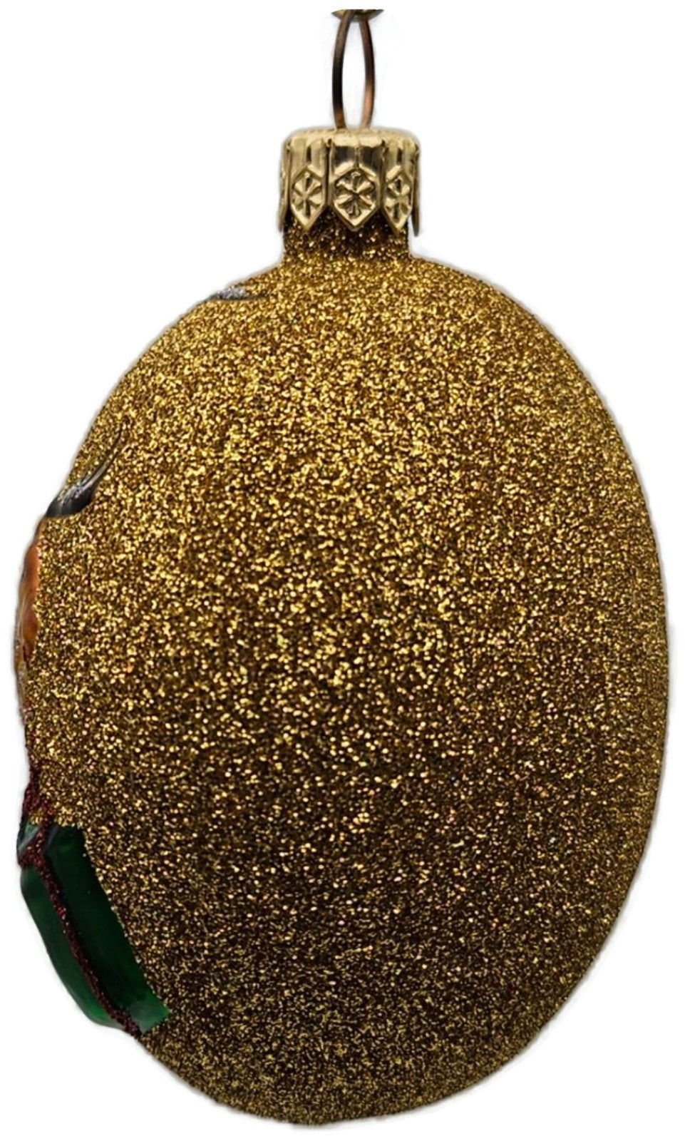 Patricia Breen The Last Present Glittered Gold Reindeer Christmas Ornament 20214