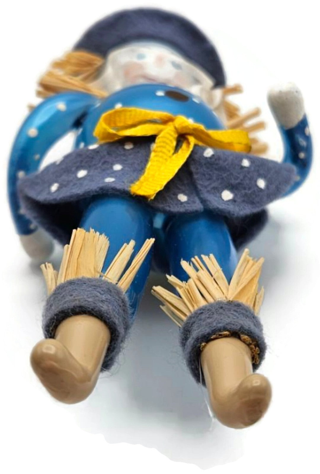 Soffieria De Carlini Wizard of Oz Blue Scarecrow Glass Christmas Ornament9