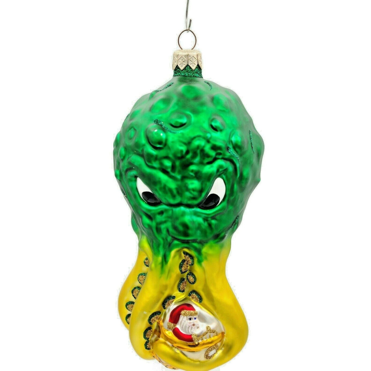 Patricia Breen Help Santa Octopus Nautical Summer Glass Christmas Ornament 99132