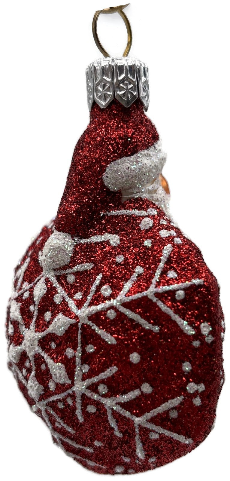 Patricia Breen Snowflake Noel Red White Santa Claus Christmas Tree Ornament 22576