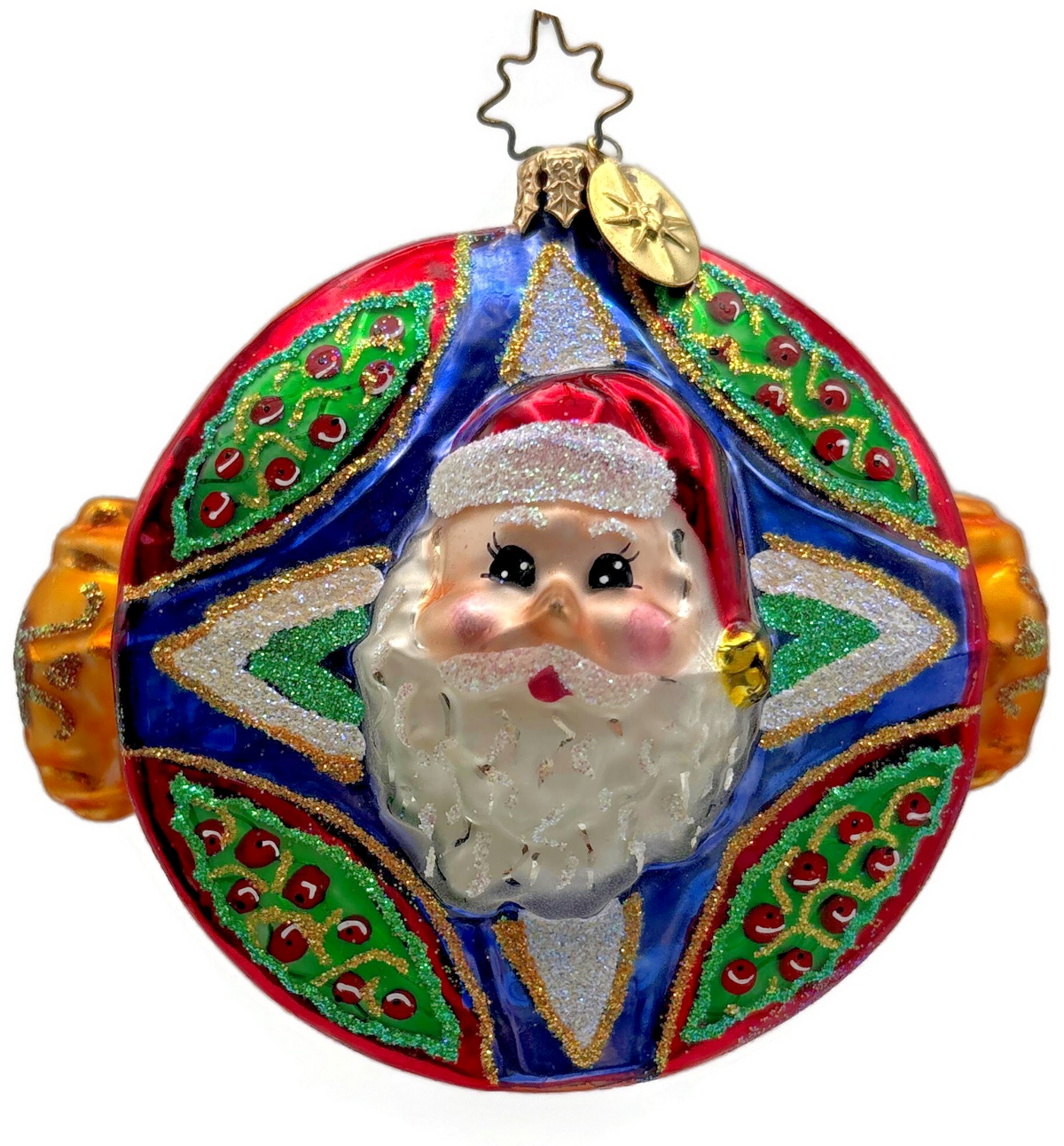Christopher Radko 2002 Jewel Box Nicholas Santa Glass Ornament 10101530