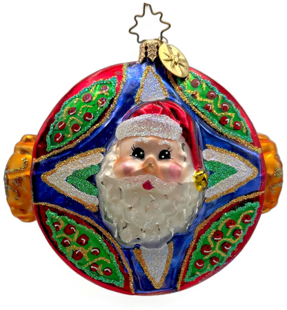 Christopher Radko 2002 Jewel Box Nicholas Santa Glass Ornament 10101530