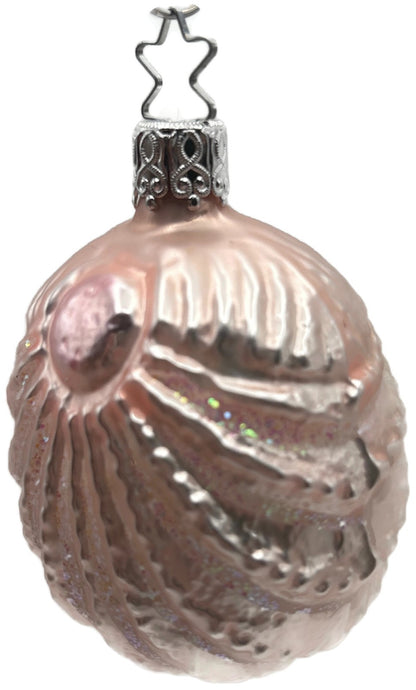 Inge-Glas OWC 3623 Pink Sea Shell German Glass Christmas Ornament Star Crown6