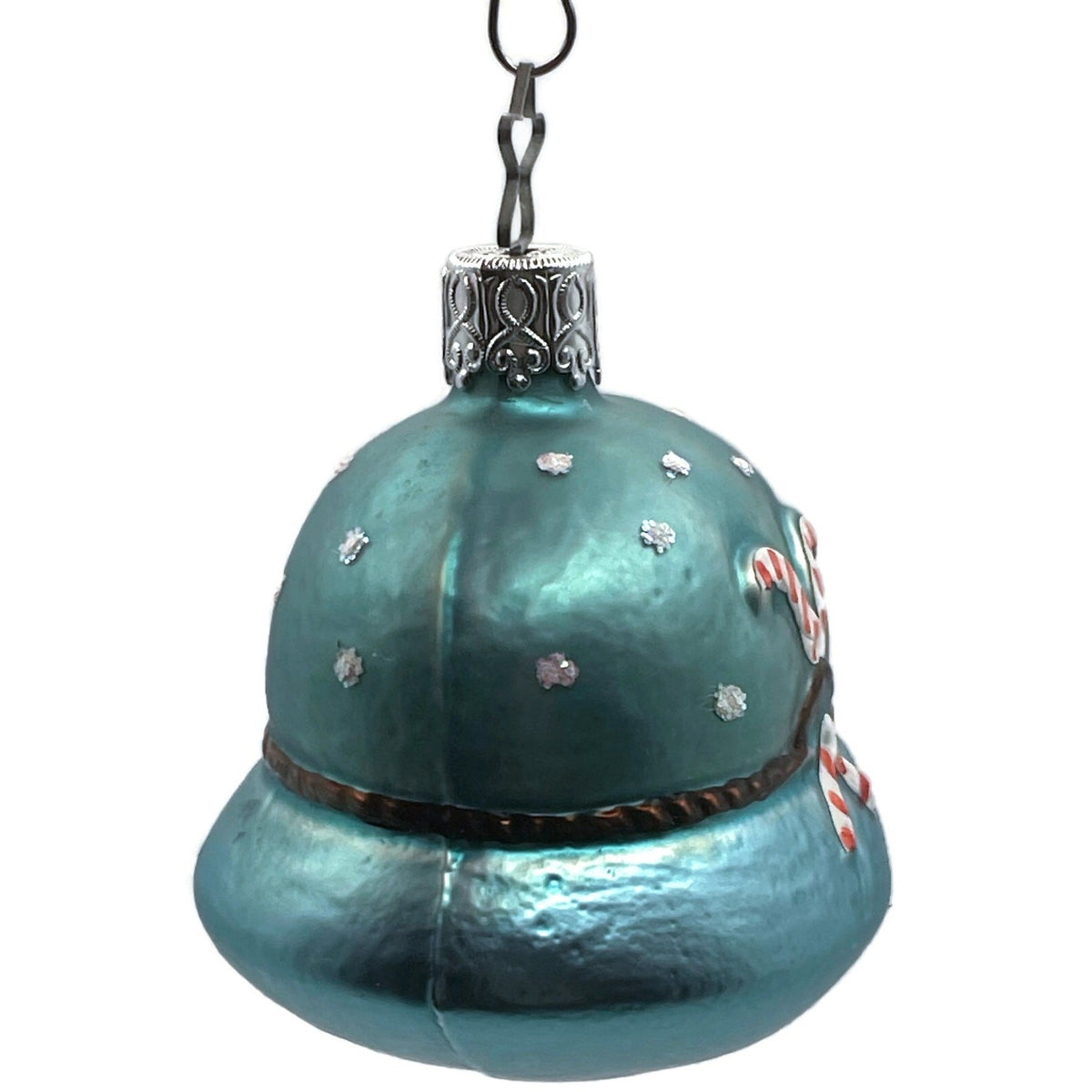Inge Glass OWC Christmas Cap Candy Canes Glass Holiday Tree Decoration Ornament4