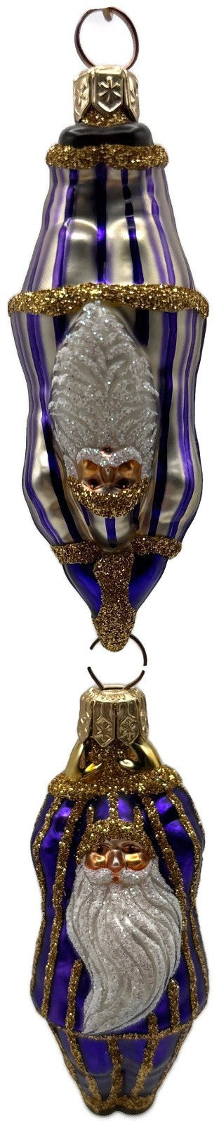 Patricia Breen Cirque De Nicoud Linked Santa Stripe Christmas Ornament CATZ 22740