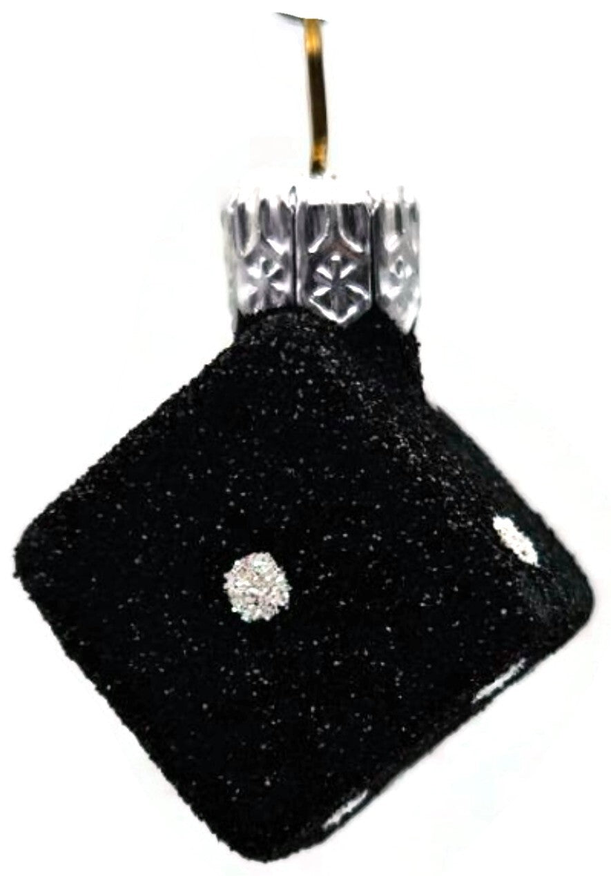 Patricia Breen Dice Pair Black and White 2 Part Mini Christmas Ornament 2377GIFT5