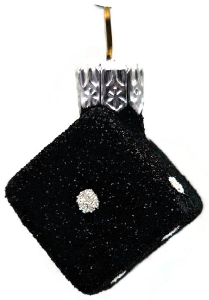 Patricia Breen Dice Pair Black and White 2 Part Mini Christmas Ornament 2377GIFT5