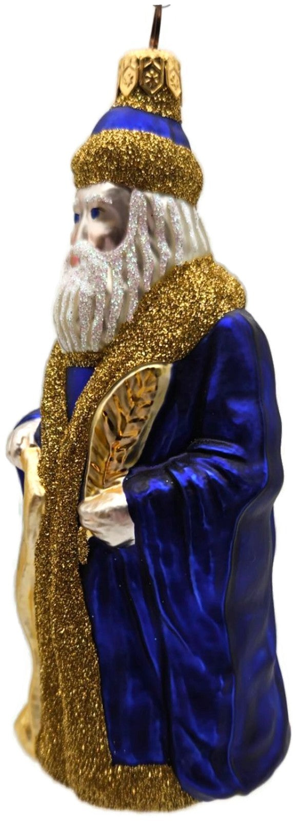 Patricia Breen Making His List Blue Santa Christmas Ornament 9633 19962