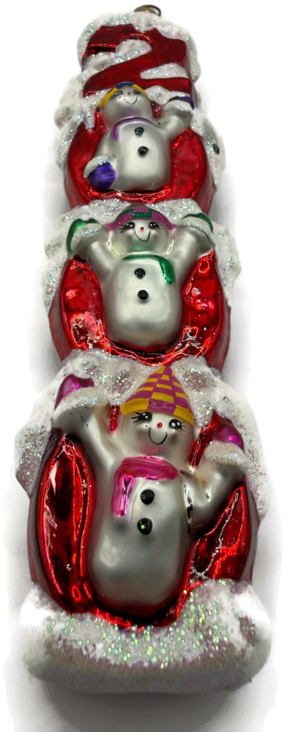 Christopher Radko Millennium Magic 2000 Snowman Christmas Tree Ornament 99 310 012