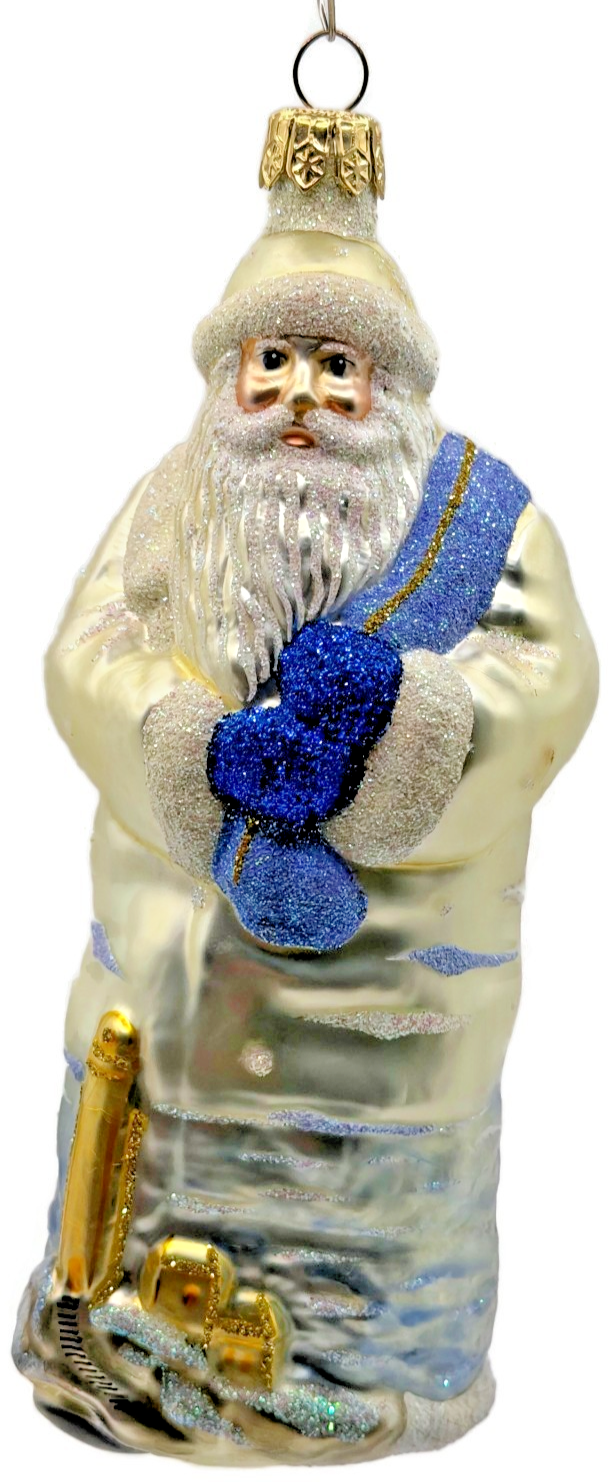Patricia Breen Santa Of The Safe Harbour Pearl Anchor Summer Ornament 9900ML0