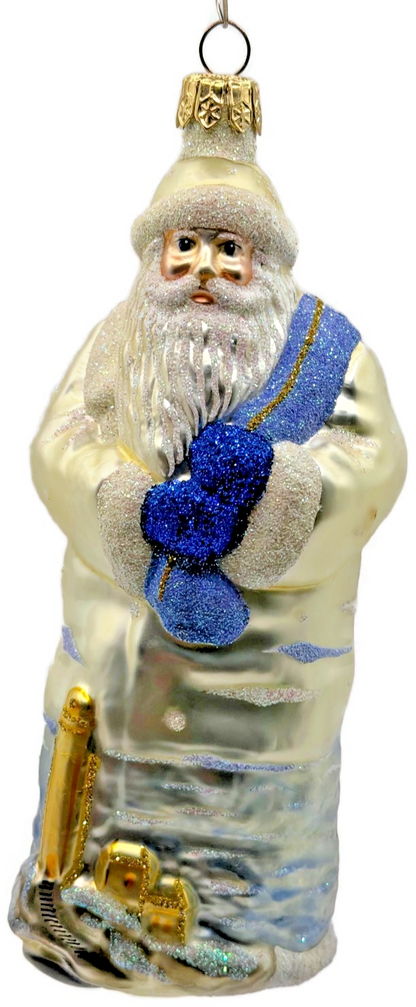 Patricia Breen Santa Of The Safe Harbour Pearl Anchor Summer Ornament 9900ML0