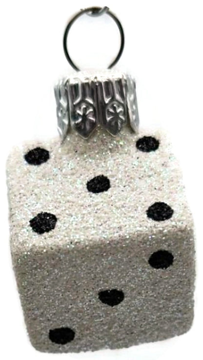 Patricia Breen Dice Pair Black and White 2 Part Mini Christmas Ornament 2377GIFT15