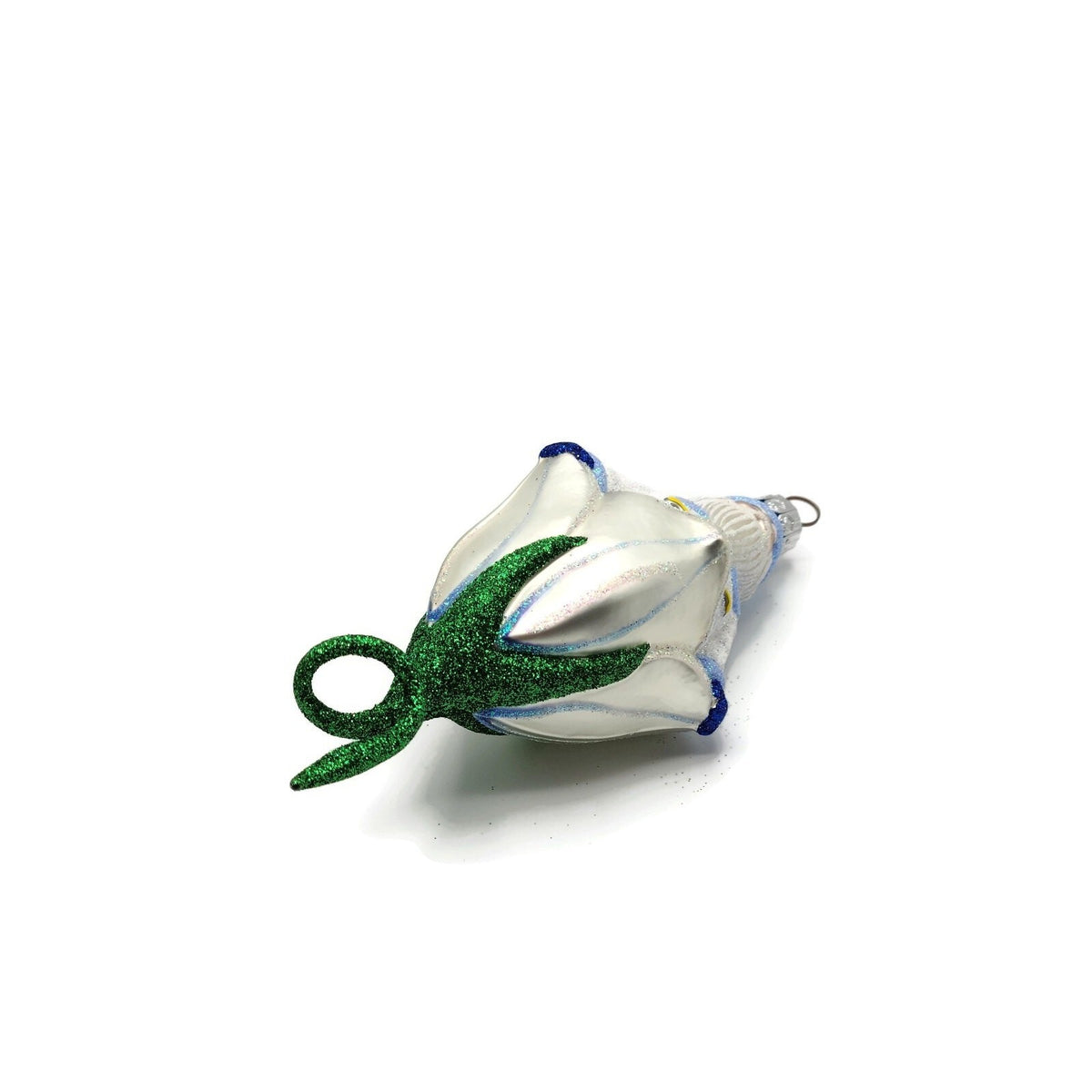 Patricia Breen Bluebell Santa Claus Pearl Flower Spring Christmas Ornament 99956