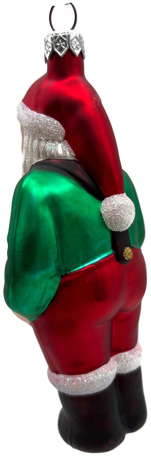Patricia Breen Workshop Santa Green Shirt Red Pants Christmas Tree Ornament 96532