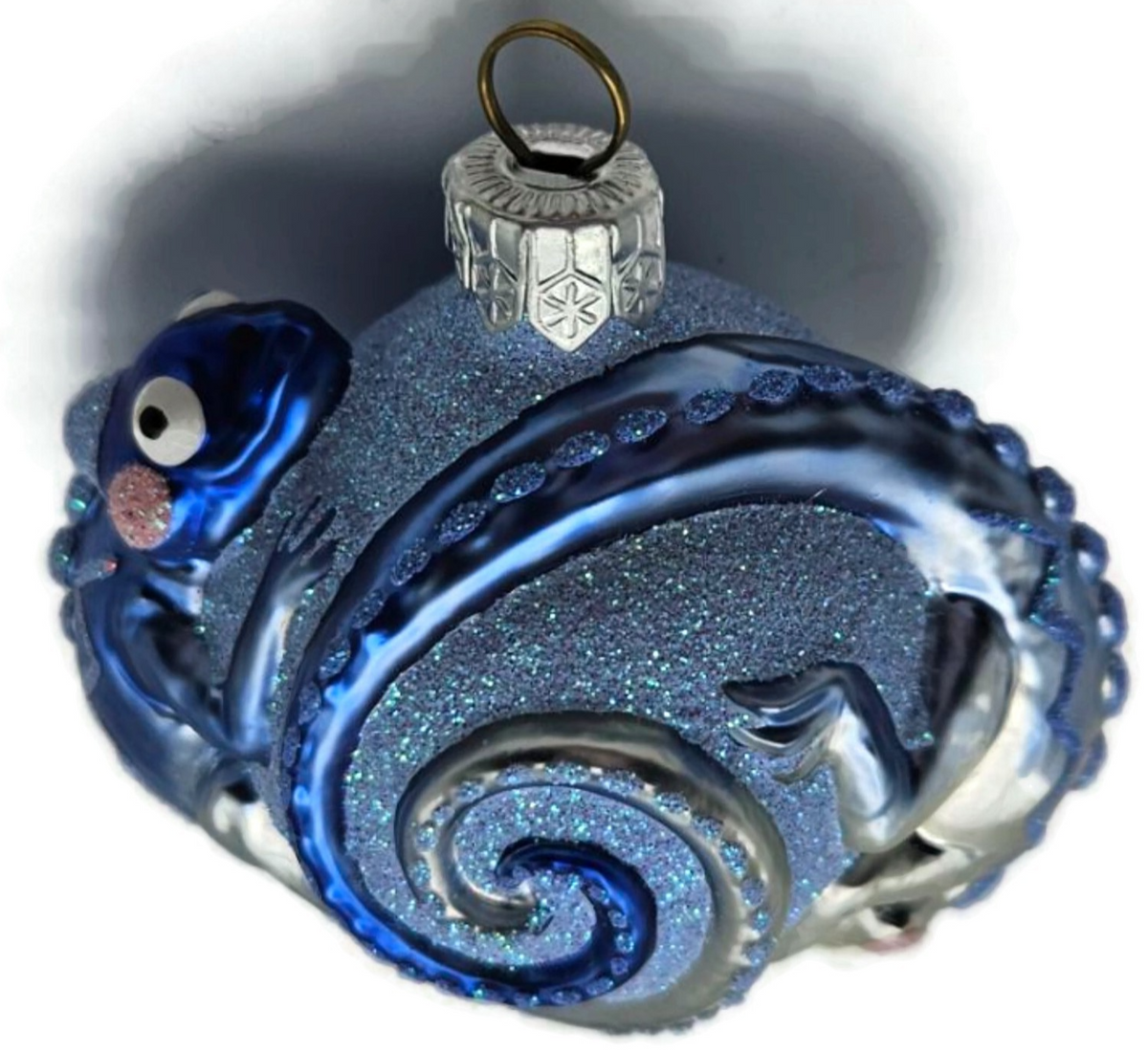 Patricia Breen Once Again for James Blue Chameleon Christmas Tree Ornament 266710