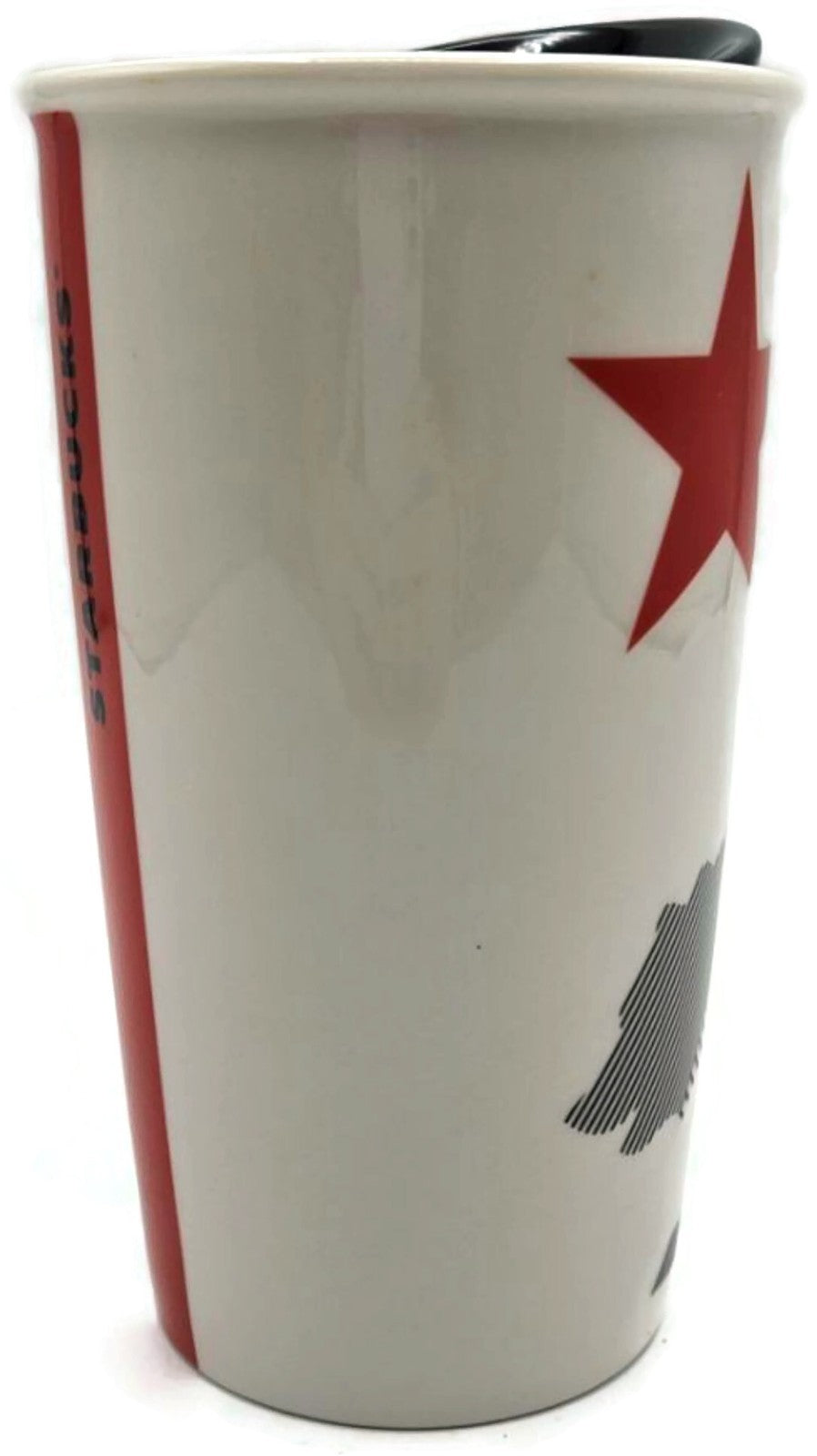 Starbucks 2015 California State Bear Flag Ceramic Traveler Mug Cup Lid 12oz 2