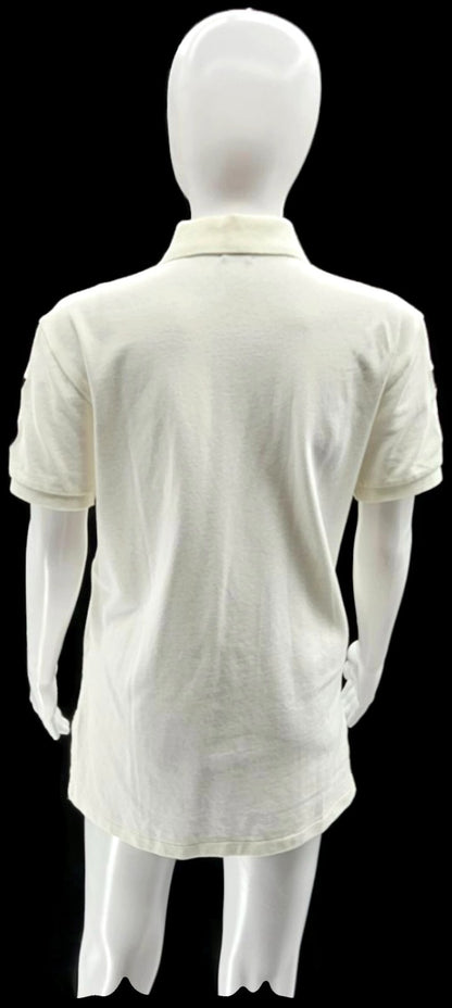 Polo Ralph Lauren Black Watch Polo Team 1996 Crest White Polo Shirt S NWT4