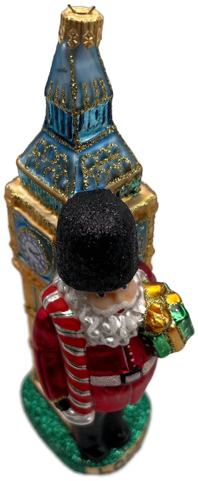 London Big Ben Palace Guard Santa Glass Christmas Ornament British England UK8