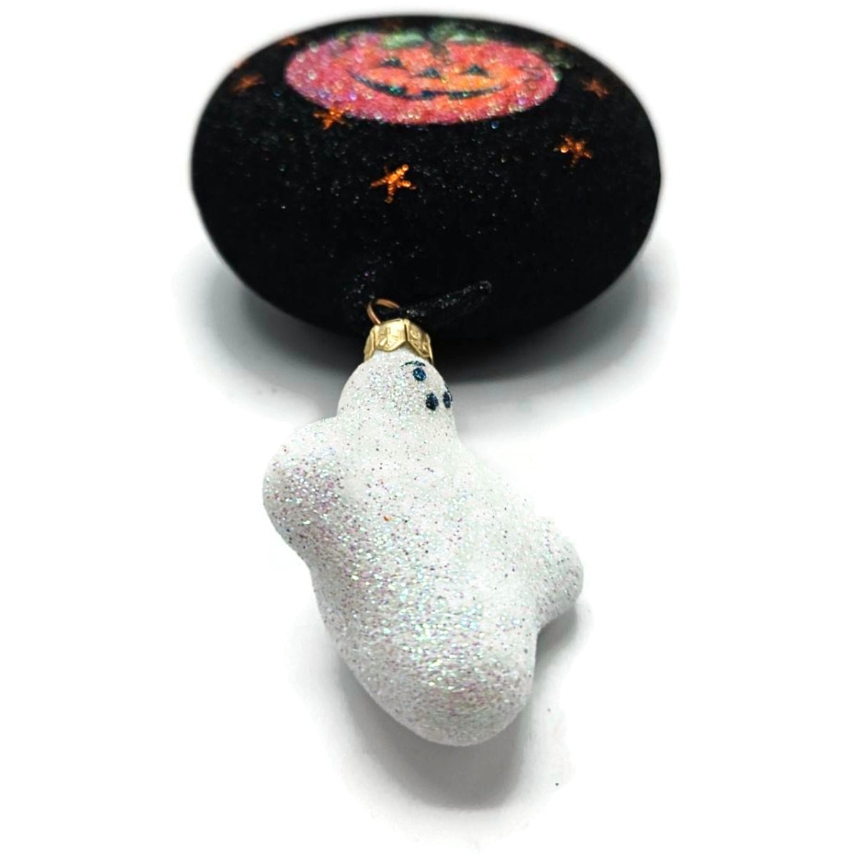 Patricia Breen Boo Medallion Pumpkin Ghost 2 Part Halloween Ornament 2100NM11