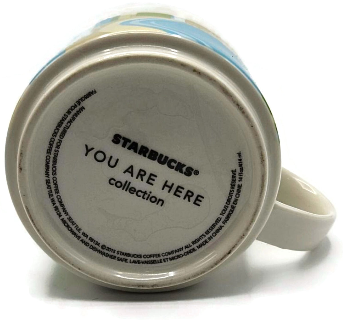Starbucks 2015 You Are Here Collection Waikiki Ceramic Coffee Tea Mug 14 fl oz9