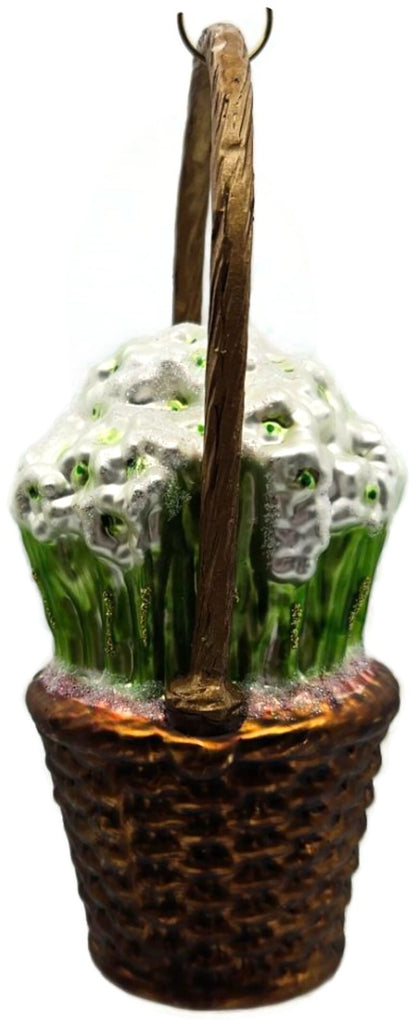Raz Imports Eric Cortina Basket of Paperwhites Spring Floral Christmas Ornament6