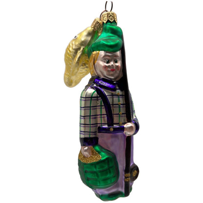 Patricia Breen Fisherboy And Fish Glass 2 Part Christmas Ornament Signed 95201