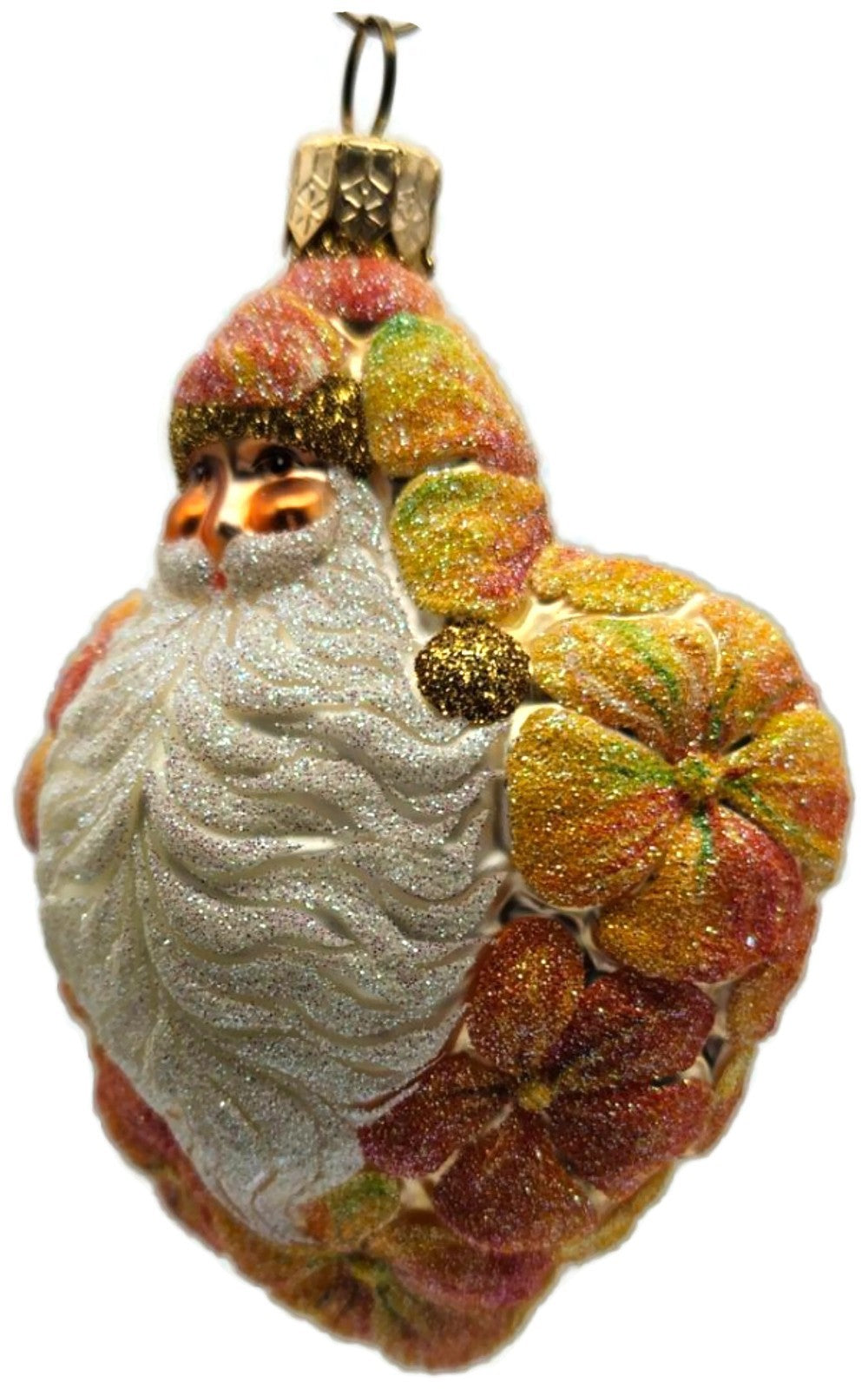 Patricia Breen Heart for Henry Nasturtium Orange Claus Spring Ornament 24158