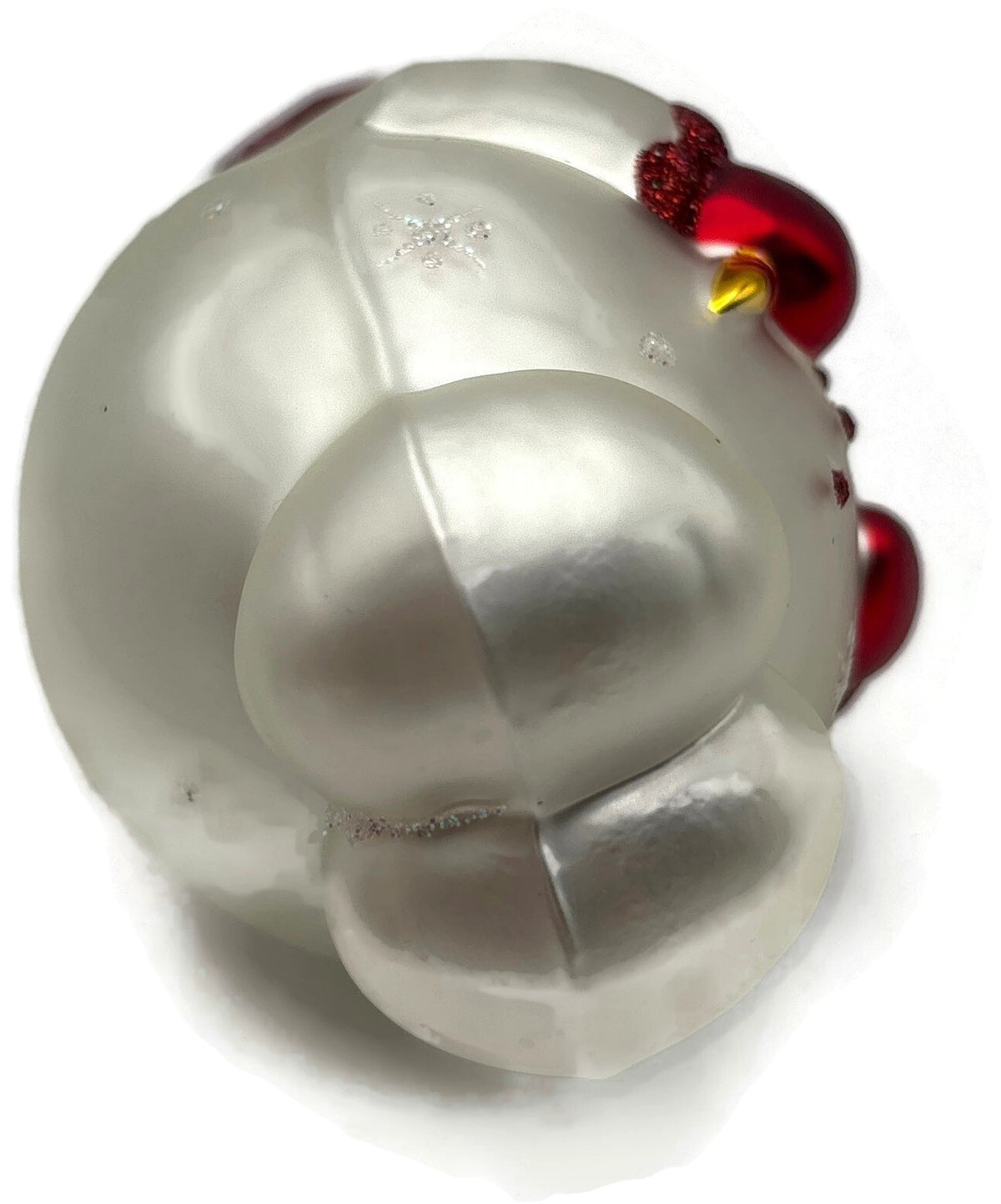 Patricia Breen Snowbaby Red Snowflakes Glass Snowman Christmas Ornament 99369