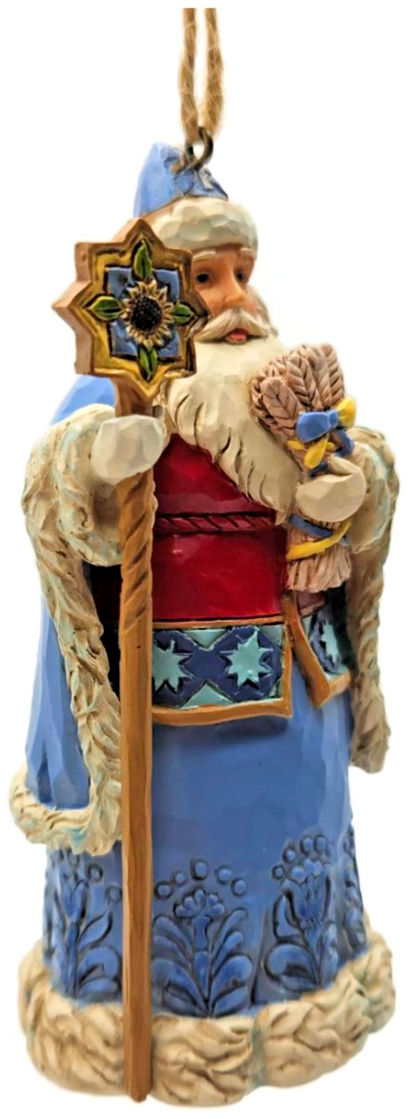 Jim Shore Heartwood Creek Ukrainian Santa Claus Resin Enesco Christmas Ornament1