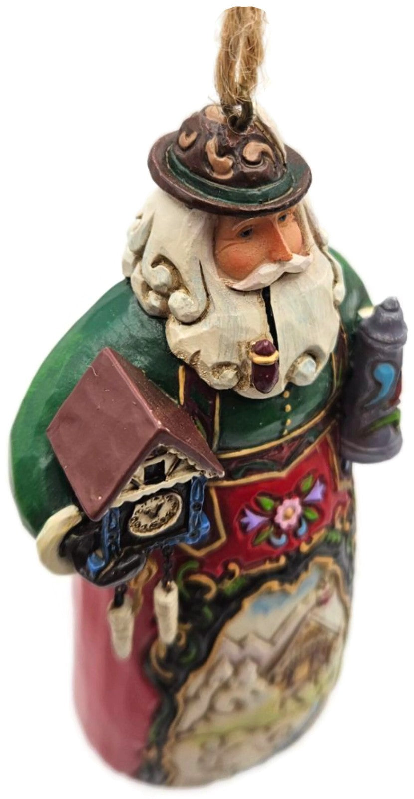 Jim Shore Heartwood Creek German Santa Claus Enesco Christmas Hanging Ornament1
