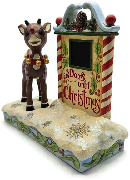 Jim Shore Traditions Rudolph Red Nosed Reindeer Countdown Winter Calendar1