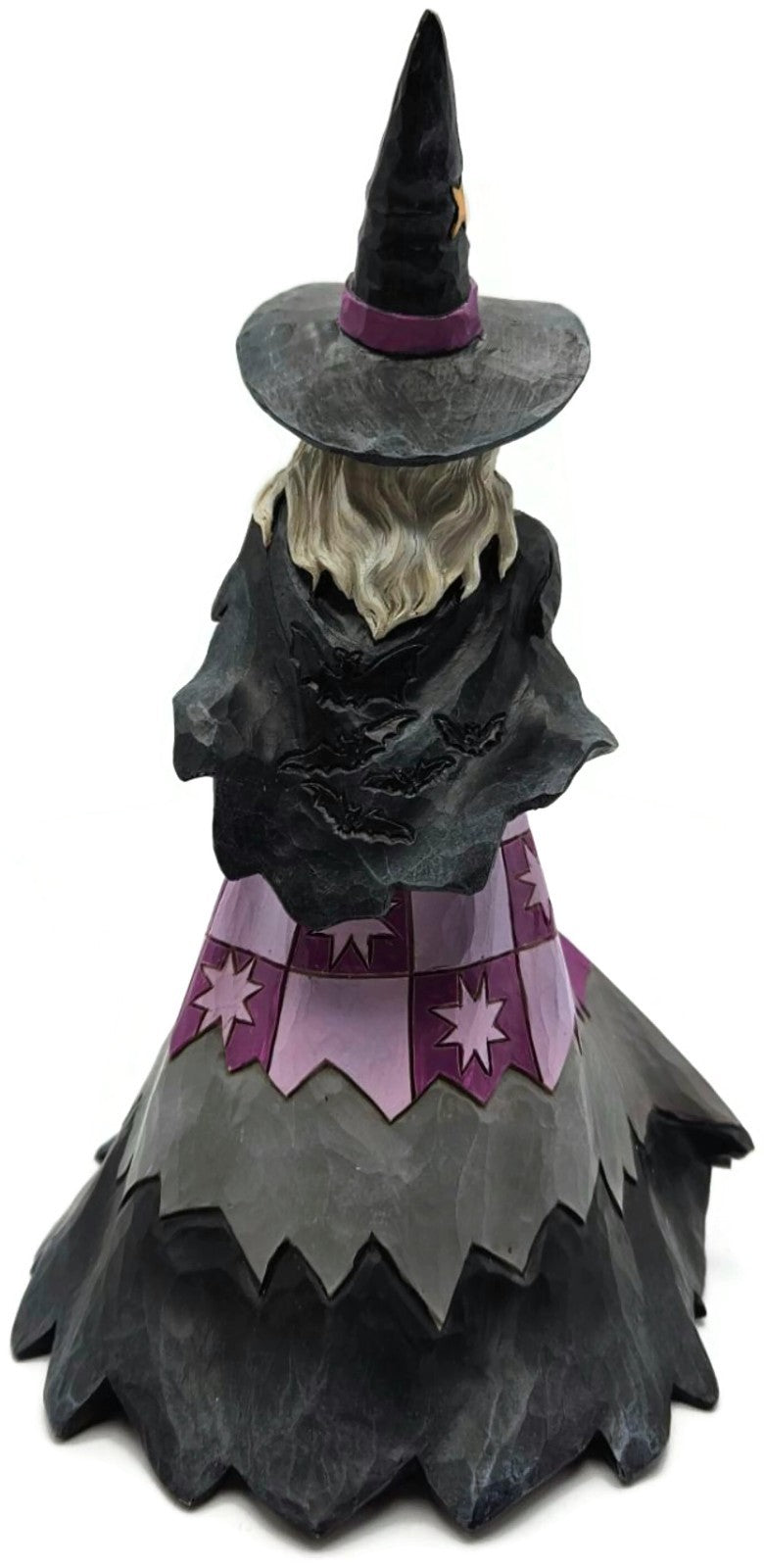 Jim Shore Spellbinding Smiles Halloween Witch Holding Pumpkin LED Lit Figurine5