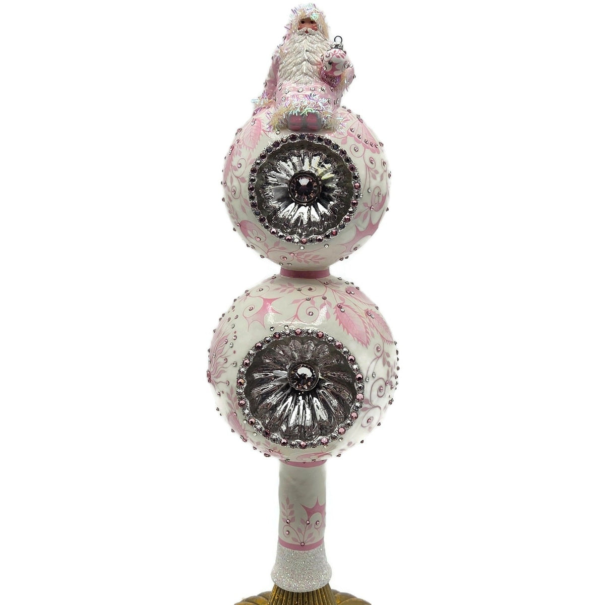 Patricia Breen Summit Finial Chinoiserie Pink Spring Christmas Tree Topper 313313