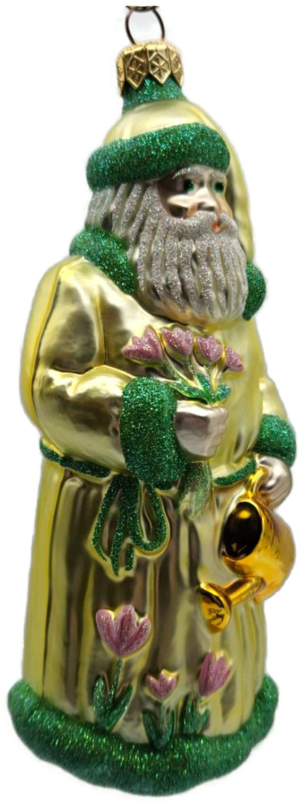 Patricia Breen Santa Dreams of Spring Yellow Spring Christmas Ornament 97402