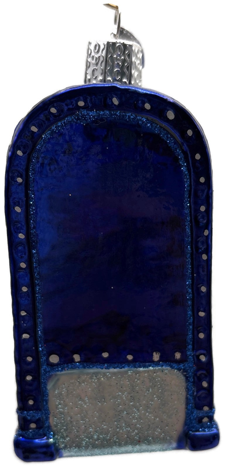 Old World Christmas Mail Box Blue Postal Glass Christmas Ornament OWC 360947