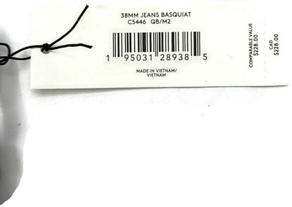 Coach x Jean Michel Basquiat Famous Reversible Black Leather Belt 38mm Sz 42 NWT7