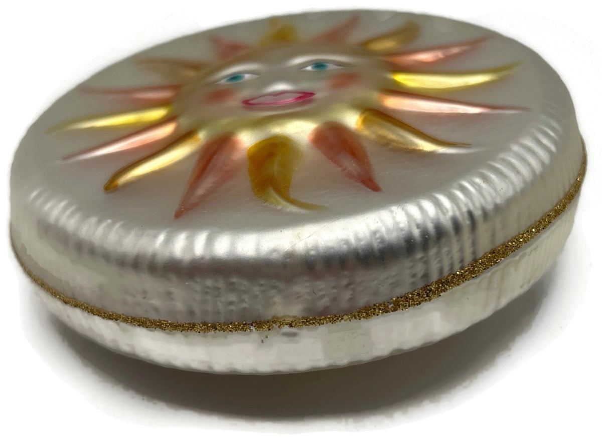 Christopher Radko 1993 Sunny Side Up Celestial Sun Glass Ornament 93 103 09