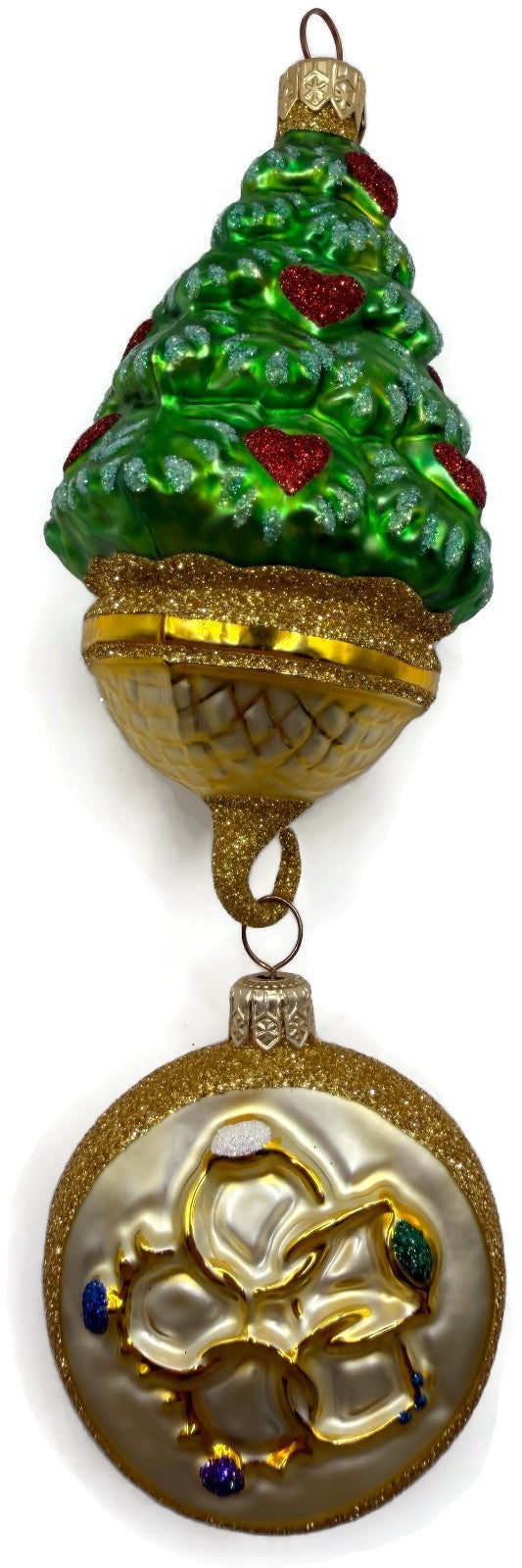 Patricia Breen Five Golden Rings Medallion 12 Days of Christmas Ornament 99123