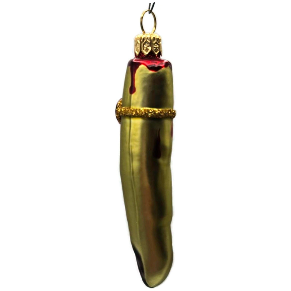 Patricia Breen Halloween Lady Finger Frankalene Green Christmas Ornament 25194