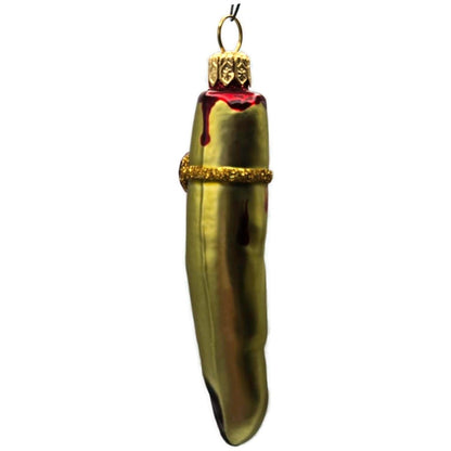 Patricia Breen Halloween Lady Finger Frankalene Green Christmas Ornament 25194