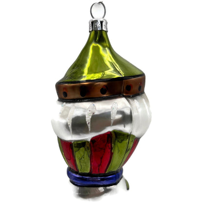Calik’s Artistry Little King Figural Glass Stripe Christmas Tree Decor Ornament3