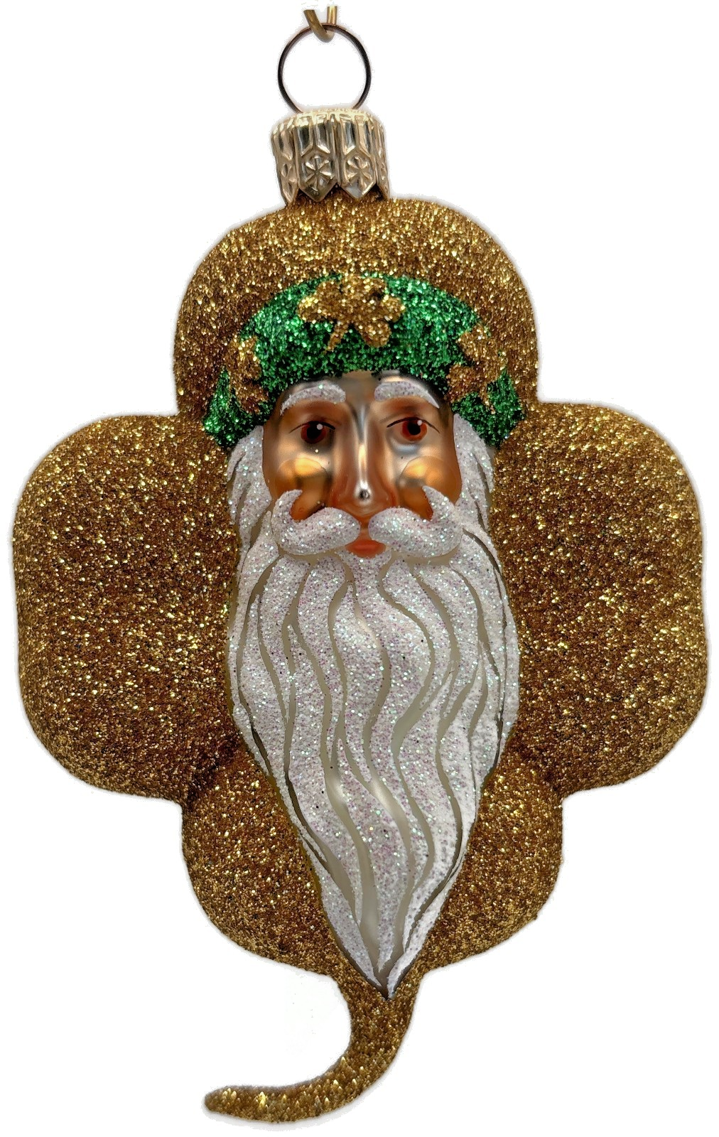 Patricia Breen Eire Santa Gold Shamrock St. Patrick's Christmas Ornament 21070
