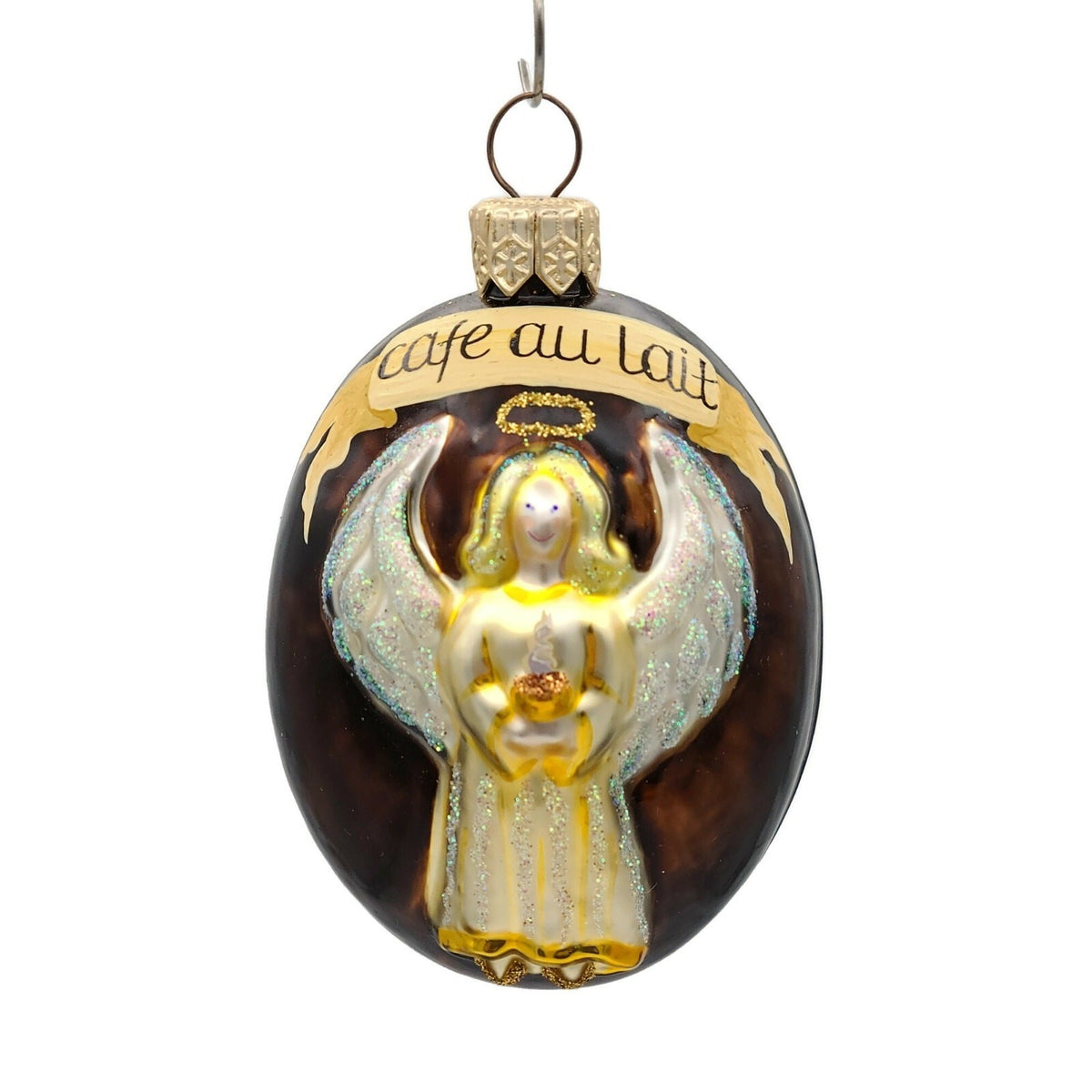 Patricia Breen Coffee Bean Angel Brown Cafe au Lait Christmas Tree Ornament 99060