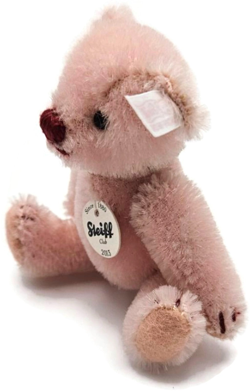 Steiff Club 2013 Annual Loyalty Gift Teddy Bear Rose Pink Mohair 10 CM With COA7